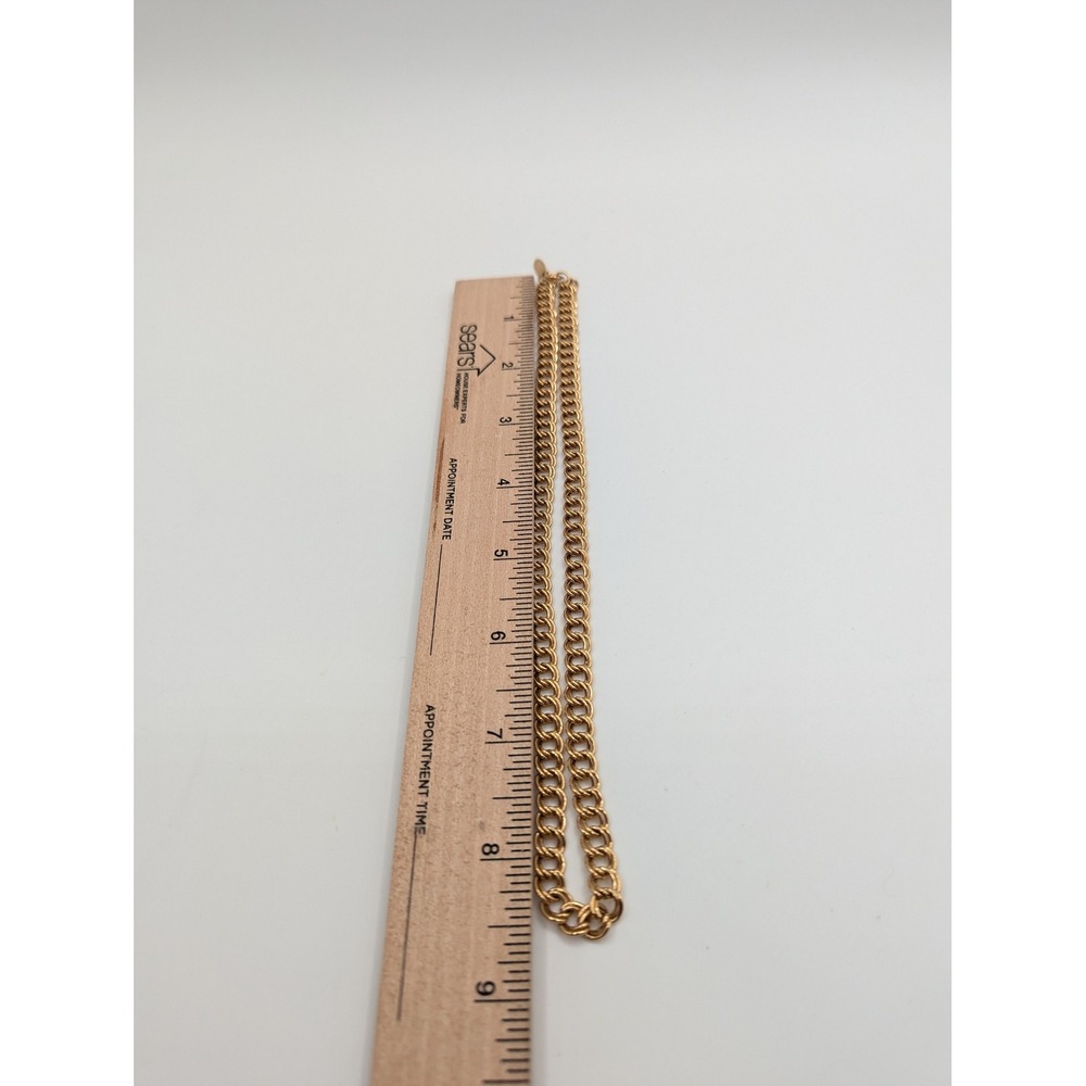 Sarah Coventry Vintage Gold Tone Double Link Curb Chain Necklace 17 Inch - Picture 3 of 4